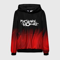 Толстовка-худи мужская My Chemical Romance red plasma, цвет: 3D-черный