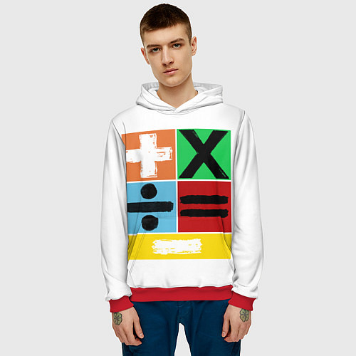 Мужская толстовка Эд Ширан математическая эра / 3D-Красный – фото 3