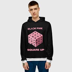 Толстовка-худи мужская Blackpink Square up, цвет: 3D-белый — фото 2