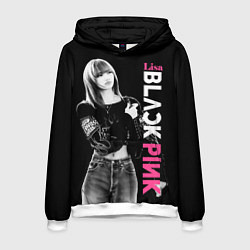 Толстовка-худи мужская Blackpink Beautiful Lisa, цвет: 3D-белый