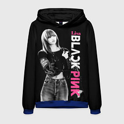 Толстовка-худи мужская Blackpink Beautiful Lisa, цвет: 3D-синий