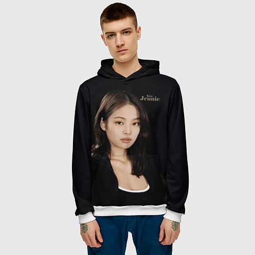 Мужская толстовка Blackpink Jennie sportswoman / 3D-Белый – фото 3