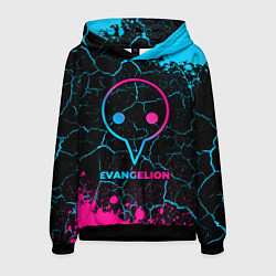 Толстовка-худи мужская Evangelion - neon gradient, цвет: 3D-черный