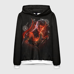 Толстовка-худи мужская Karlach - Baldurs Gate 3, цвет: 3D-белый