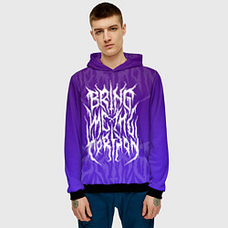 Толстовка-худи мужская Bring Me The Horizon Lettering, цвет: 3D-черный — фото 2