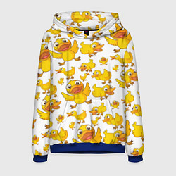 Толстовка-худи мужская Yellow ducklings, цвет: 3D-синий