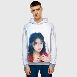 Толстовка-худи мужская Sweet IU, цвет: 3D-меланж — фото 2