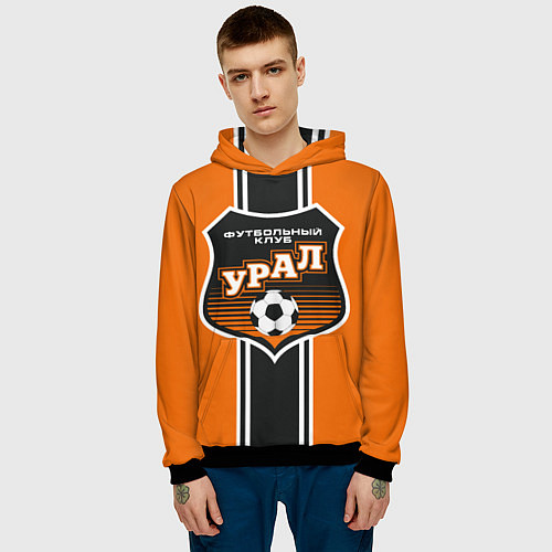 Мужская толстовка Урал футбольный клуб / 3D-Черный – фото 3