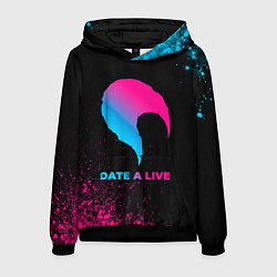 Толстовка-худи мужская Date A Live - neon gradient, цвет: 3D-черный