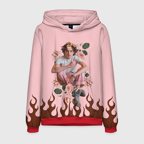 Мужская толстовка Тимоти в огне / 3D-Красный – фото 1