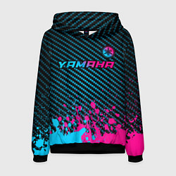 Мужская толстовка Yamaha - neon gradient: символ сверху