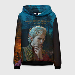 Толстовка-худи мужская Астарион и медведь, цвет: 3D-черный