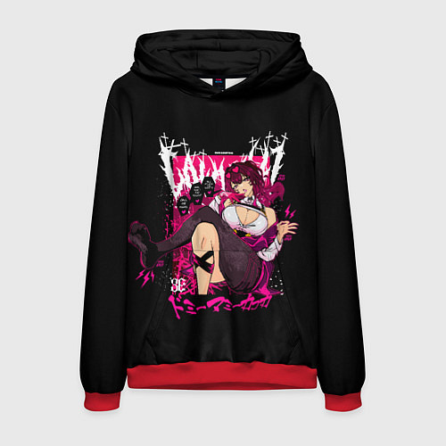 Мужская толстовка Кафка - Хонкай / 3D-Красный – фото 1