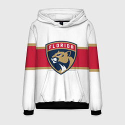 Толстовка-худи мужская Florida panthers - uniform - hockey, цвет: 3D-черный