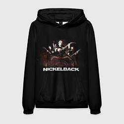 Толстовка-худи мужская Nickelback brutal, цвет: 3D-черный