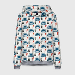 Толстовка-худи мужская Майор том космический узор, цвет: 3D-меланж