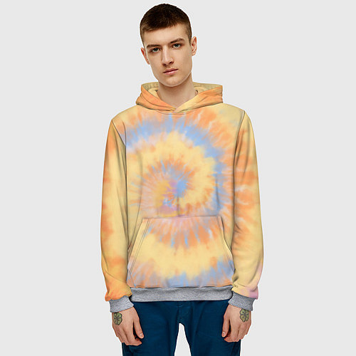 Мужская толстовка Tie-Dye дизайн / 3D-Меланж – фото 3