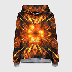 Толстовка-худи мужская Fire abstract, цвет: 3D-меланж