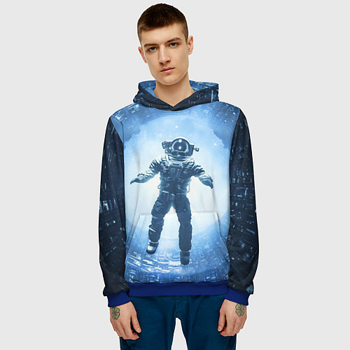 Мужская толстовка Starfield lost in space / 3D-Синий – фото 3