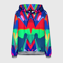 Толстовка-худи мужская Abstract mirror composition, цвет: 3D-меланж