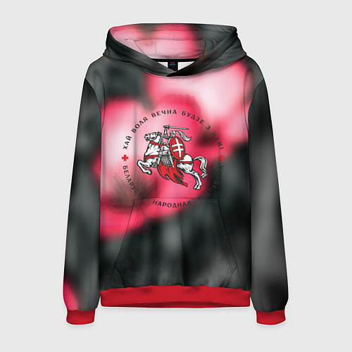 Мужская толстовка Беларусь земля свободы / 3D-Красный – фото 1