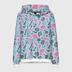 Толстовка-худи мужская БДСМ - игрушки, цвет: 3D-белый