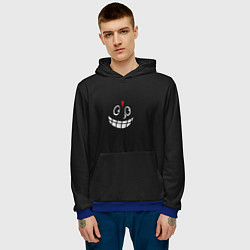 Толстовка-худи мужская Lil darkie dark face, цвет: 3D-синий — фото 2