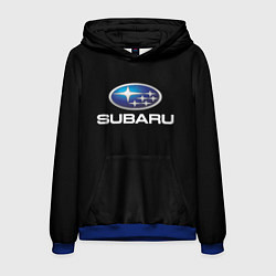 Толстовка-худи мужская Subaru sport auto car, цвет: 3D-синий