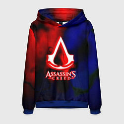 Толстовка-худи мужская Assassins Creed fire, цвет: 3D-синий