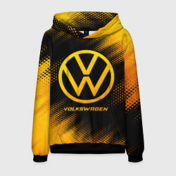 Толстовка-худи мужская Volkswagen - gold gradient, цвет: 3D-черный
