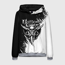 Толстовка-худи мужская Baldurs gate 3 - белая краска, цвет: 3D-меланж