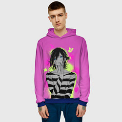 Толстовка-худи мужская Миямура, цвет: 3D-синий — фото 2