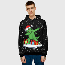 Толстовка-худи мужская Dragon dab, цвет: 3D-черный — фото 2