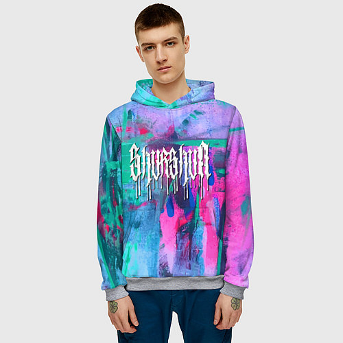Мужская толстовка Shurshun - tie-dye / 3D-Меланж – фото 3