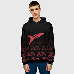 Толстовка-худи мужская Talon style, цвет: 3D-черный — фото 2