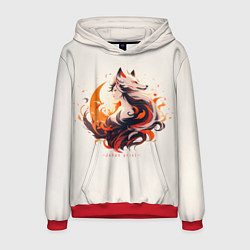 Толстовка-худи мужская Дева оборотень, цвет: 3D-красный