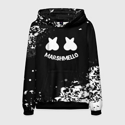 Толстовка-худи мужская Marshmello splash, цвет: 3D-черный