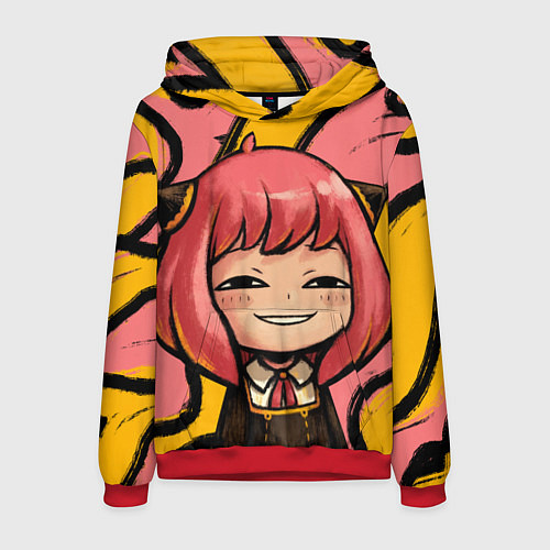 Мужская толстовка Аня Форджер лицо / 3D-Красный – фото 1