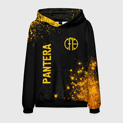 Толстовка-худи мужская Pantera - gold gradient вертикально, цвет: 3D-черный