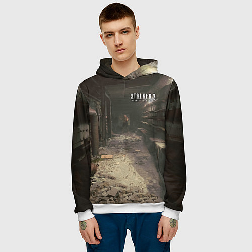 Мужская толстовка STALKER 2 контроллёр / 3D-Белый – фото 3