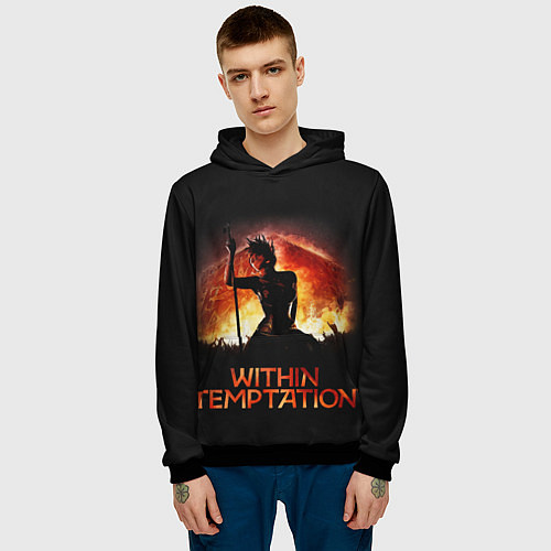 Мужская толстовка Within Temptation Sharon / 3D-Черный – фото 3