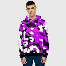 Толстовка-худи мужская Marshmello camo, цвет: 3D-черный — фото 2