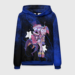 Толстовка-худи мужская Помни и Кейн Удивительный цифровой цирк, цвет: 3D-синий