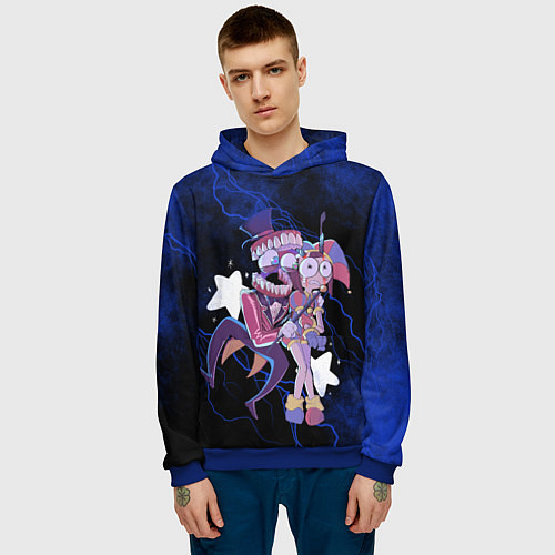 Мужская толстовка Помни и Кейн Удивительный цифровой цирк / 3D-Синий – фото 3