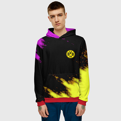 Мужская толстовка Borussia Dortmund sport / 3D-Красный – фото 3