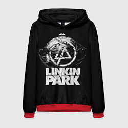 Толстовка-худи мужская Linkin Park рэп-метал, цвет: 3D-красный