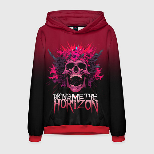 Мужская толстовка Bring Me the Horizon - rock band / 3D-Красный – фото 1