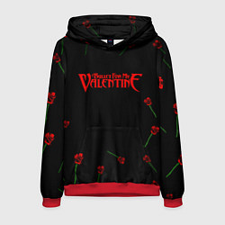 Толстовка-худи мужская Bullet for my valentine rose album, цвет: 3D-красный