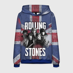 Толстовка-худи мужская Rolling Stones - Great britain, цвет: 3D-синий