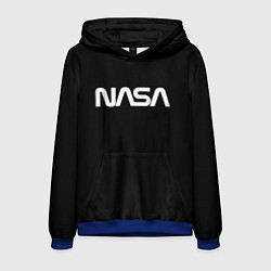 Толстовка-худи мужская NASA space logo, цвет: 3D-синий